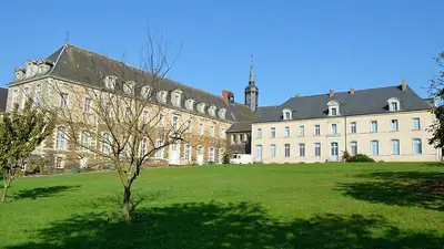 De kloostergang van de abdij van Melleray
