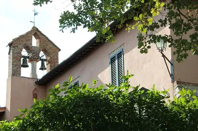 Die Kirche San Bartolomeo a Leonina bei Asciano