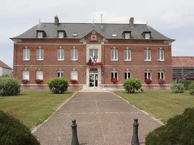 The town hall of Autretot, seat of the commune of Les Hauts-de-Caux