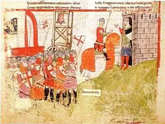 Eine historische Darstellung zur Schlacht von Montaperti