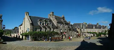 Het dorp Locronan in Finistère
