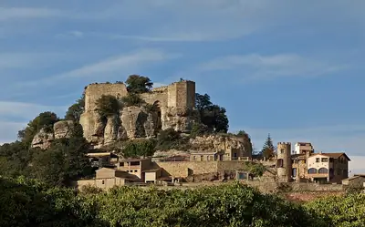 Granera Castle on its rocky hill