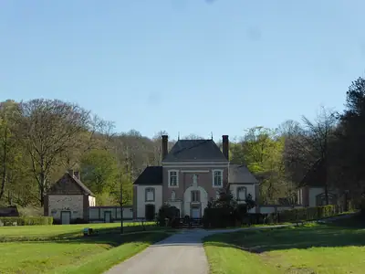 Remains of the Val-Dieu Charterhouse in the Réno-Valdieu forest