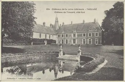 De zuidzijde van het kasteel van Thouaré