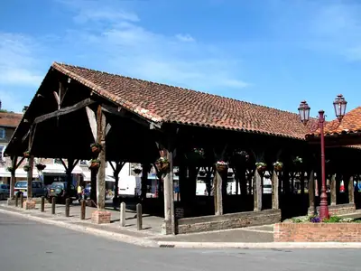 De historische markthal van Châtillon-sur-Chalaronne