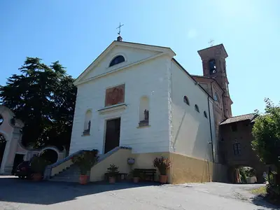 The baroque parish church of Moncestino