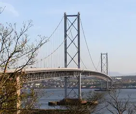 The Forth Road Bridge over the Firth of Forth