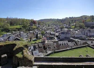 La Roche-en-Ardenne seen from the castle ramparts