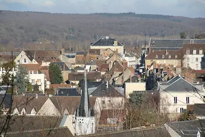 The centre of Nogent-le-Rotrou seen from Château Saint-Jean