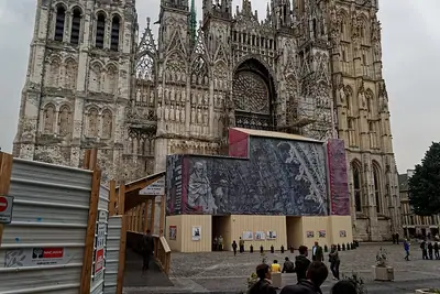 The west front of Rouen Cathedral