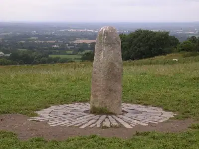 The Lia Fáil standing stone on the Hill of Tara