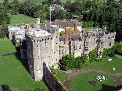 Thornbury Castle visto desde la torre de la iglesia de St Mary