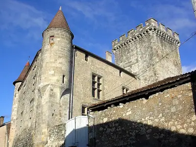 Château de Xaintrailles with its keep