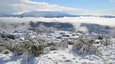 Blick auf Yegen in den Alpujarras